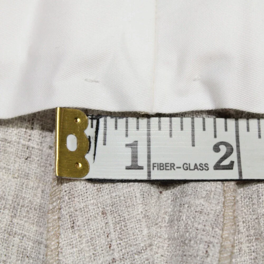 Luciano Barbera NWT Pleated Dress Pants Size 50 (US 34) in Brown Linen Blend